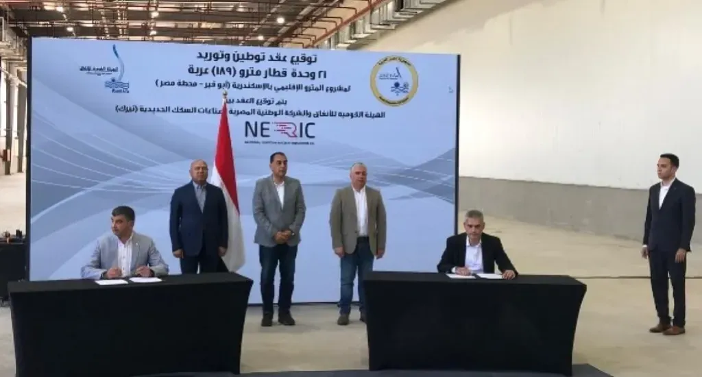 ”مدبولي“ يفتتح فصلًا جديدًا للنقل الأخضر، توقيع عقد توريد 189 عربة مترو لإسكندرية