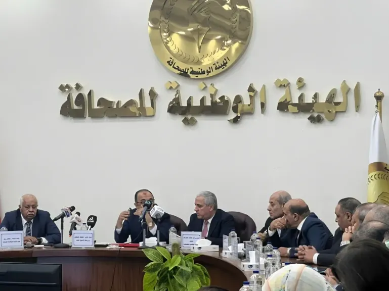 جانب من ندوة وزير قطاع الأعمال العام بالهيئة الوطنية للصحافة